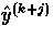 $\hat{y}^{(k+j)}$