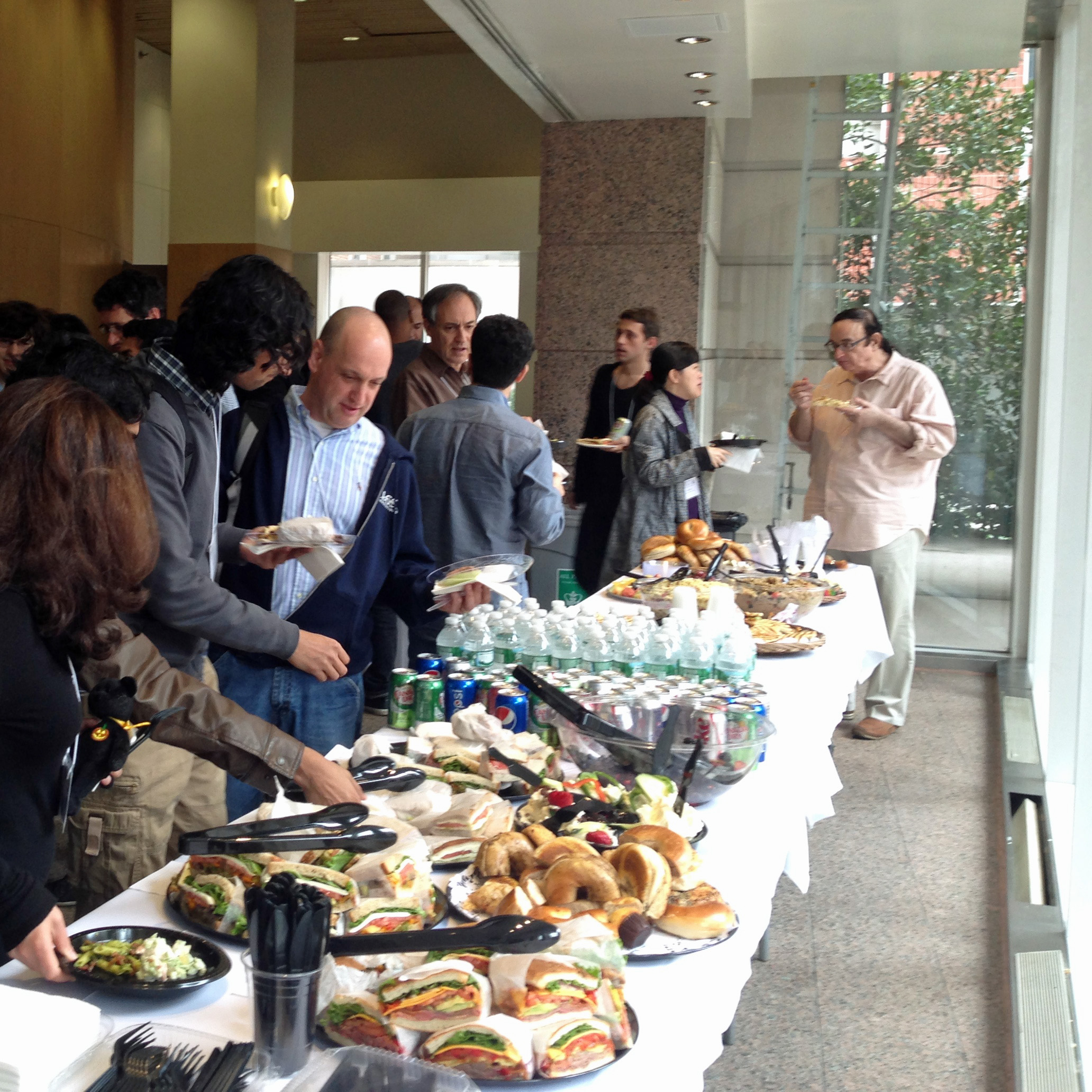 Networking over lunch at the      Cryptography for Big Data workshop