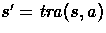 $s'=\transf{a}{s}$