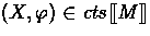 $(X,\phi) \in \Contents{M}$