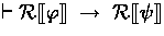 $\derives \rectify{\varphi} \implies \rectify{\psi}$