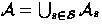 ${\cal
A}=\bigcup_{s\in {\cal S}} {\cal A}_s$