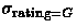$\sigma_{\textrm{\scriptsize rating}=G}$