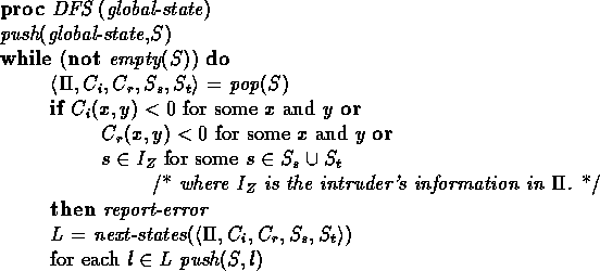 \begin{figure}
\begin{tabbing}
\centering
MMMM \=12345\=12345\=12345\= \kill
\ ...
 ...\ gt \ gt for each $l \in L$\space {\em push}$(S, l)$\end{tabbing}\end{figure}
